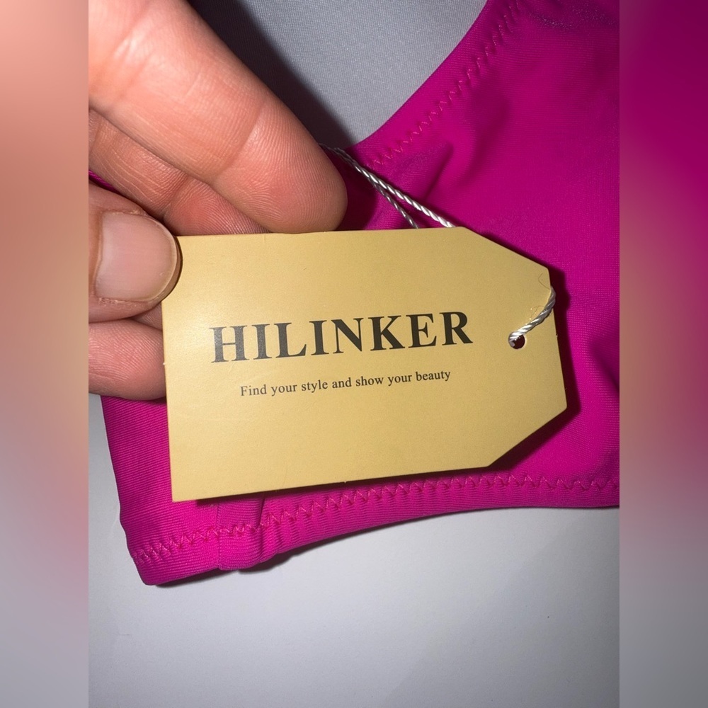 Hilinker Hot Pink Cut-Out One-Piece Swimsuit XL NWT - Picture 8 of 13